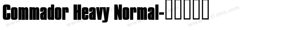 Commador Heavy Normal字体转换